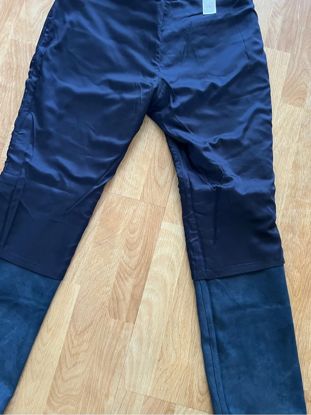 Banana Republic Men’s Genuine Goat Suede Leather Pants NWT Sz33 Navy Orig $600